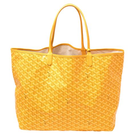 goyard tote bag yellow|goyard tote bag with zipper.